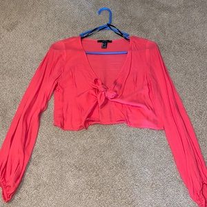 Forever 21 blouse crop top